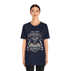 Hunting Repeat Unisex Jersey Short Sleeve Tee
