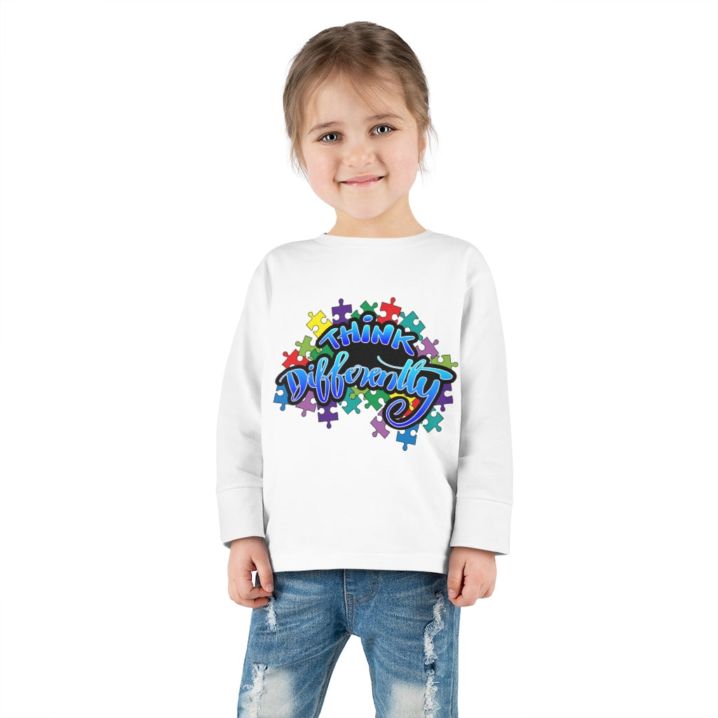 Think Differently Toddler Long Sleeve Tee