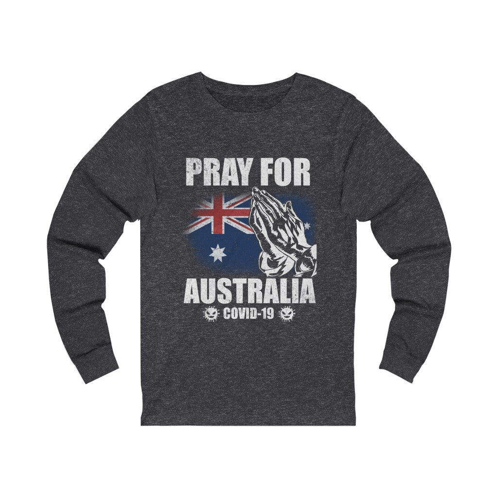 Pray For Australia Unisex Jersey Long Sleeve Tee