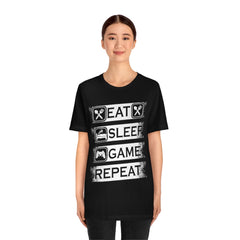Gaming Repeat Unisex Jersey Short Sleeve Tee