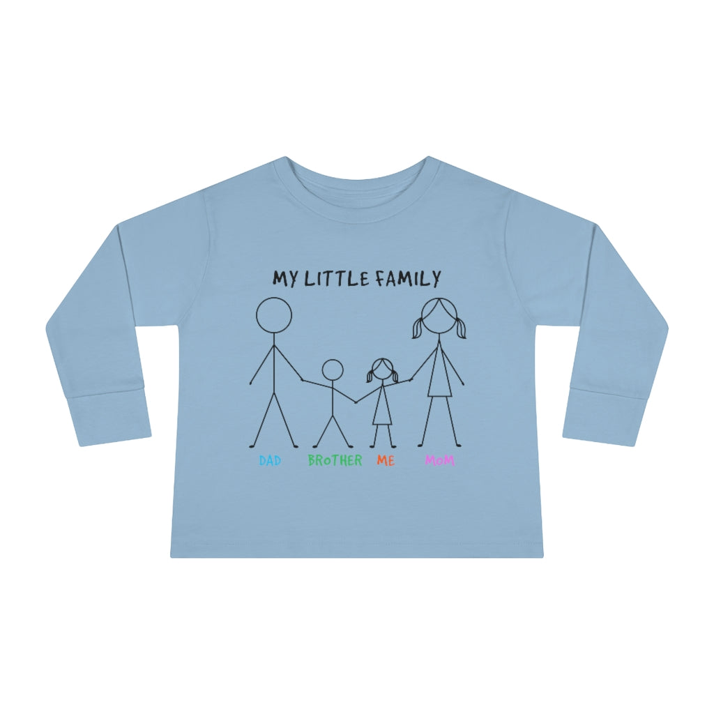 My Little Family Toddler Long Sleeve Tee