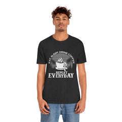 Coffee Repeat Unisex Jersey Short Sleeve Tee