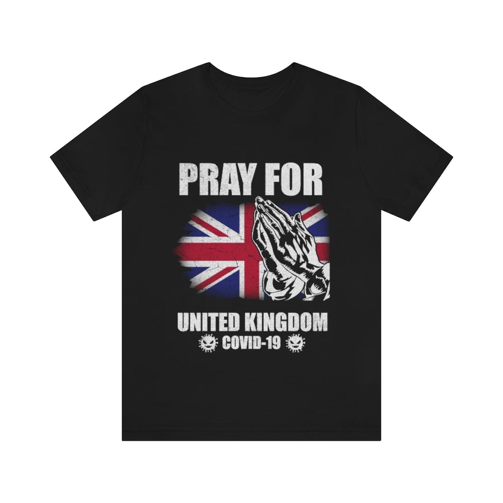 Pray For United Kingdom Unisex Jersey Short Sleeve Tee