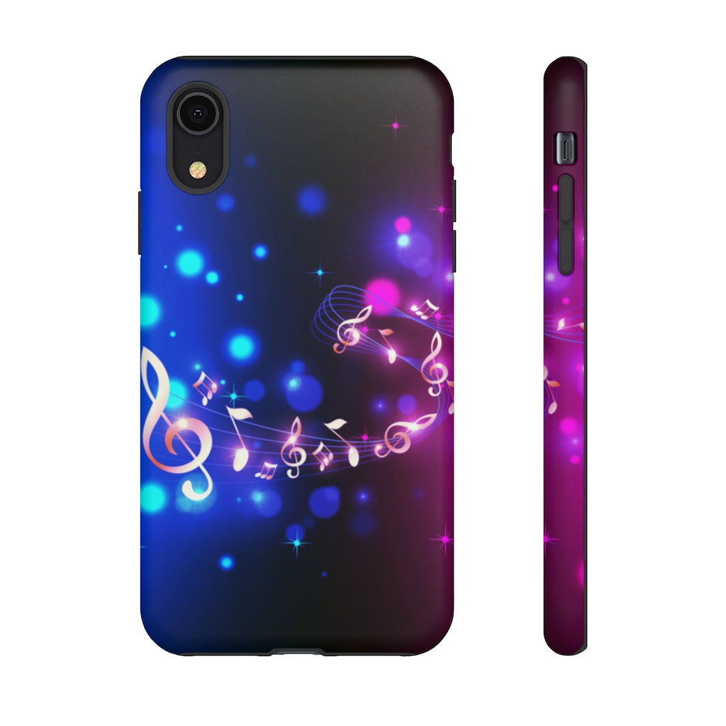 Golden Notes Music iPhone Tough Cases