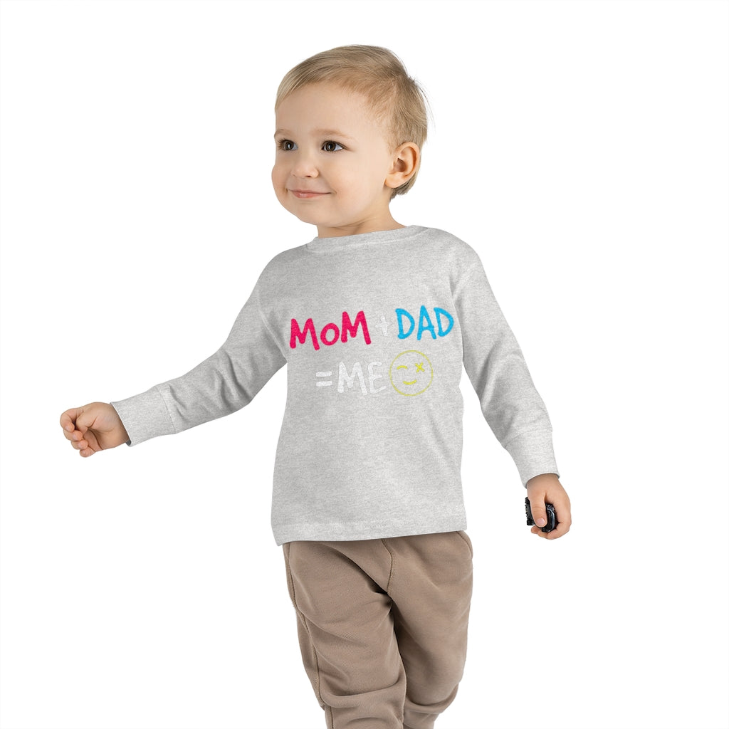 Mom Dad Me Toddler Long Sleeve Tee