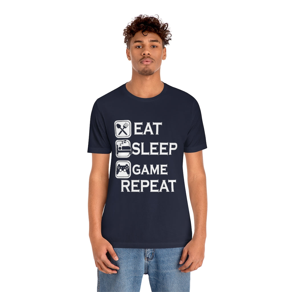 Gaming Repeat Unisex Jersey Short Sleeve Tee