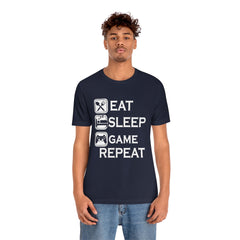 Gaming Repeat Unisex Jersey Short Sleeve Tee