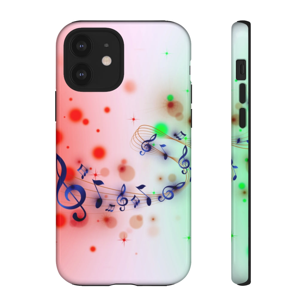 Purple Notes Music iPhone Tough Cases
