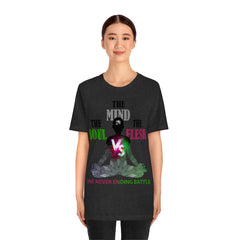 The Soul vs. The Flesh vs. The Mind Unisex Jersey Short Sleeve Tee