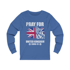 Pray For United Kingdom Unisex Jersey Long Sleeve Tee