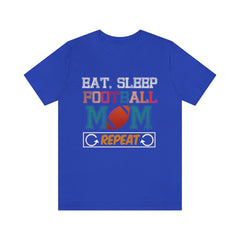 Football Mom Repeat Unisex Jersey Short Sleeve Tee