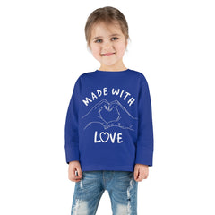 Made With Love Toddler Long Sleeve Tee