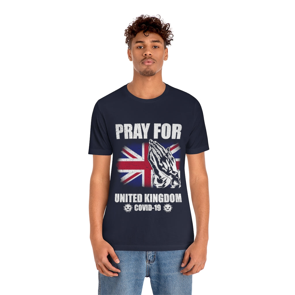 Pray For United Kingdom Unisex Jersey Short Sleeve Tee