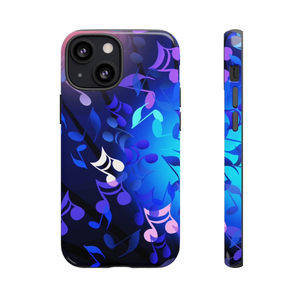 Scattered Notes Music iPhone Tough Cases