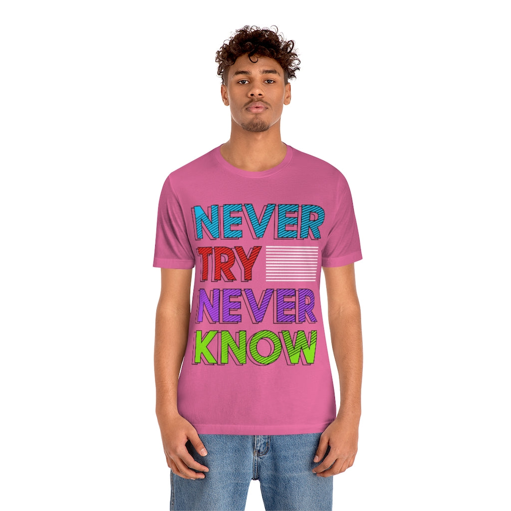 Never Know Unisex Jersey Short Sleeve Tee
