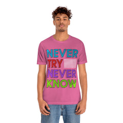 Never Know Unisex Jersey Short Sleeve Tee