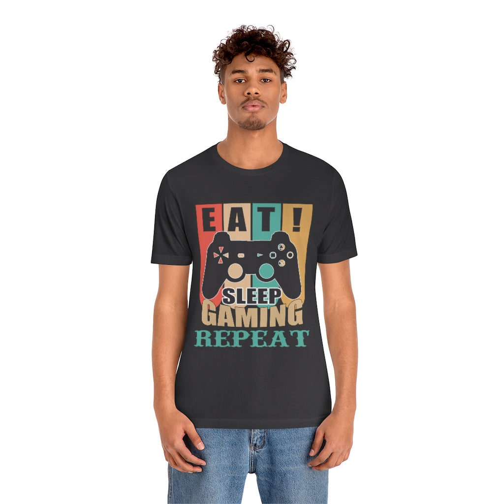 Gaming Repeat Unisex Jersey Short Sleeve Tee
