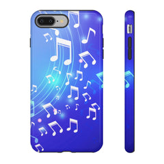 Curving Notes Music iPhone Tough Cases