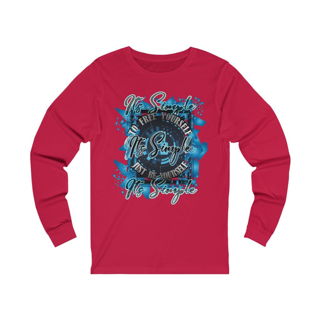 Free Yourself Be Yourself Unisex Jersey Long Sleeve Tee