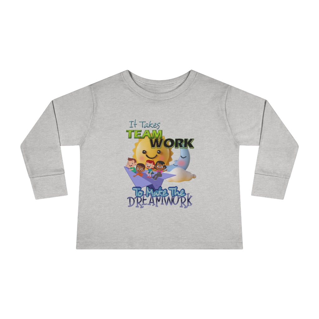 Team Work Toddler Long Sleeve Tee