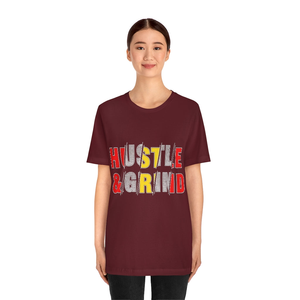 Hustle And Grind Unisex Jersey Short Sleeve Tee