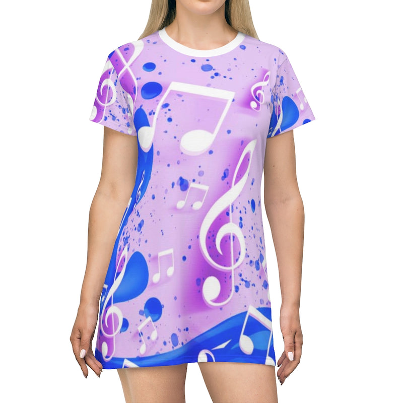 Splash Of Music T-Shirt Dress