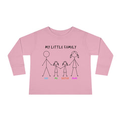 My Little Family Toddler Long Sleeve Tee