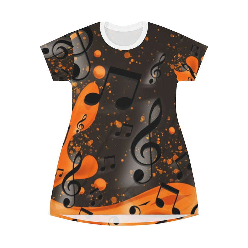 Splash Of Music T-Shirt Dress