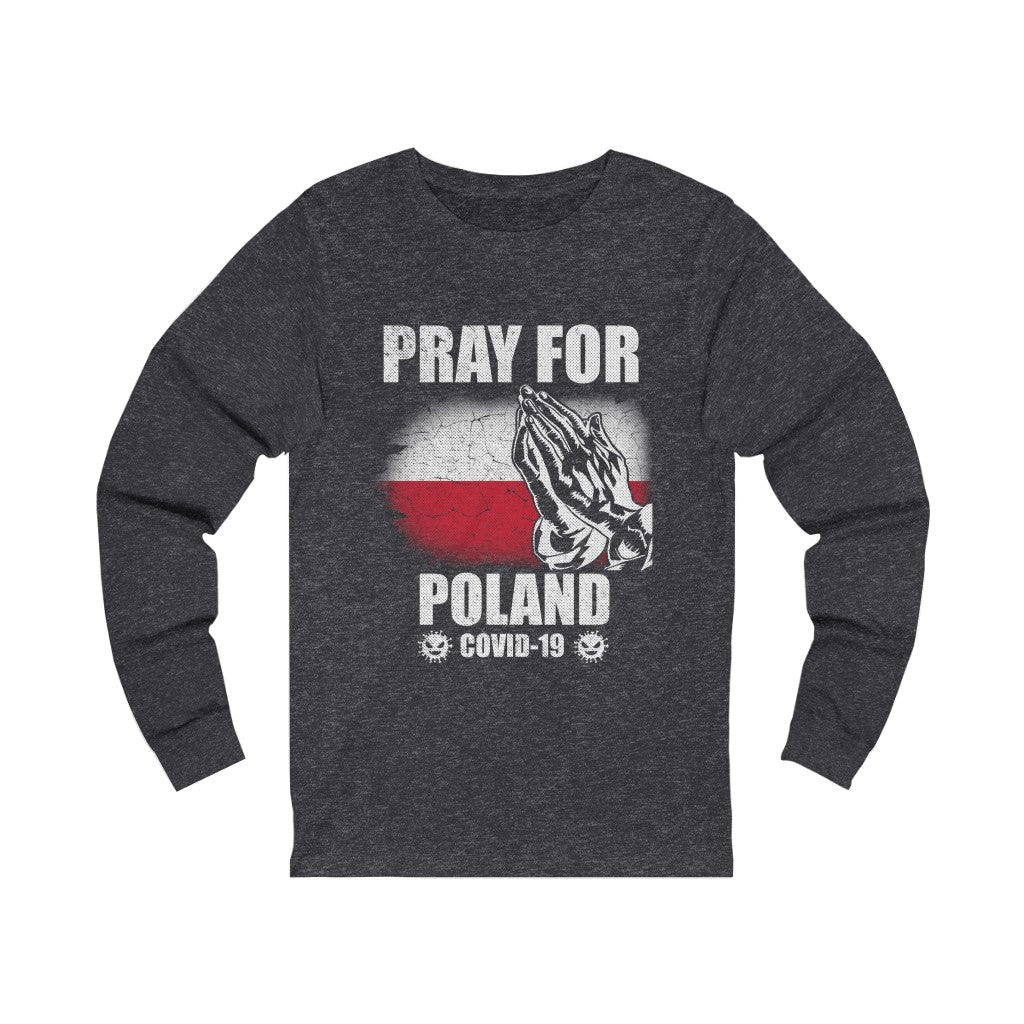 Pray For Poland Unisex Jersey Long Sleeve Tee