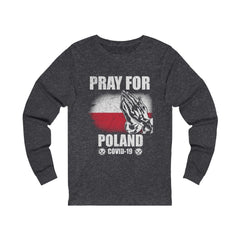 Pray For Poland Unisex Jersey Long Sleeve Tee