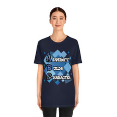 Adversity Builds Character Unisex Jersey Short Sleeve Tee