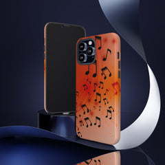 Curving Notes Music iPhone Tough Cases