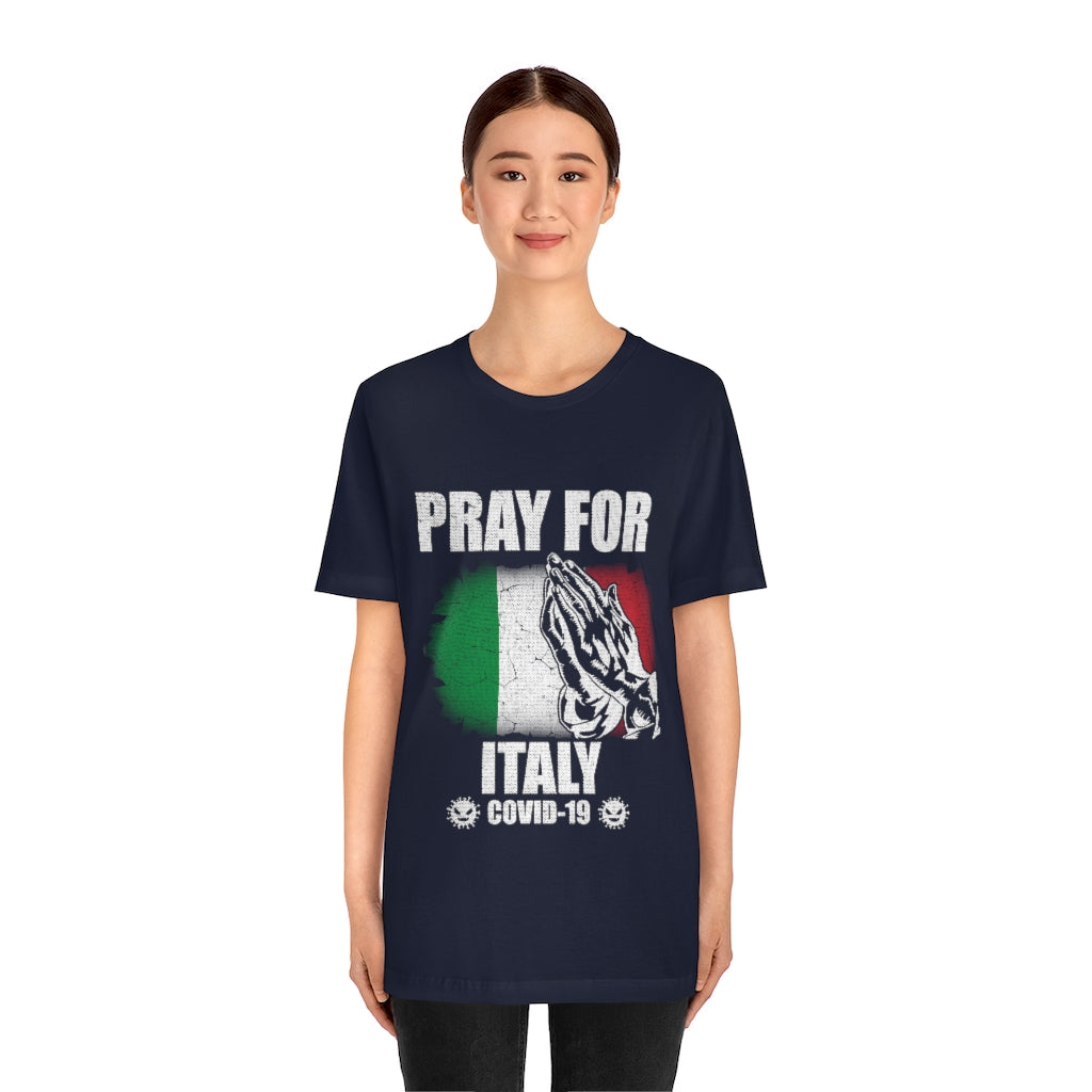 Pray For Italy Unisex Jersey Short Sleeve Tee