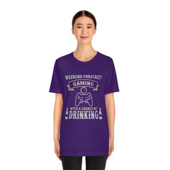 Weekend Forecast Unisex Jersey Short Sleeve Tee
