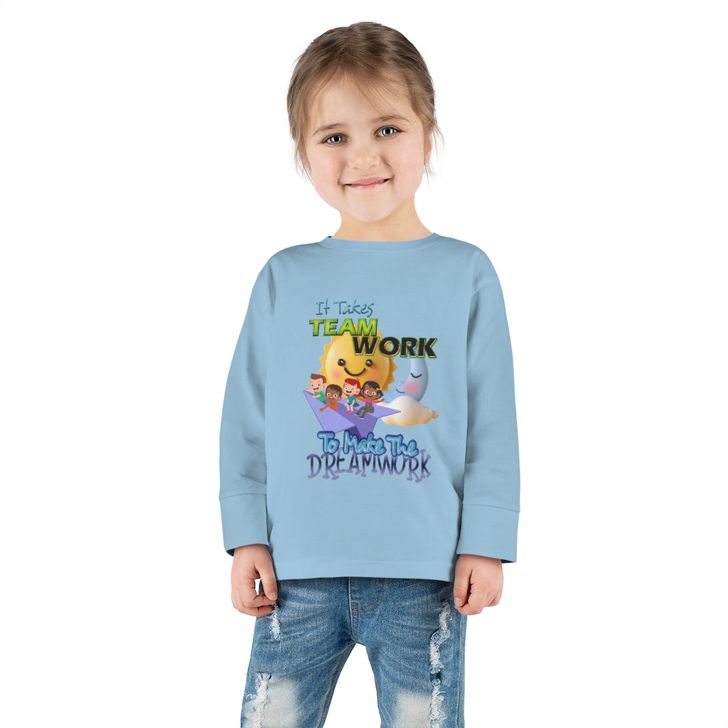 Team Work Toddler Long Sleeve Tee