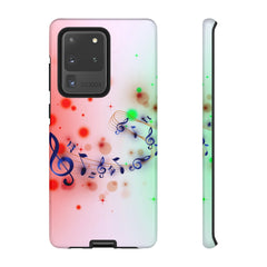 Purple Notes Music Samsung Galaxy Tough Cases