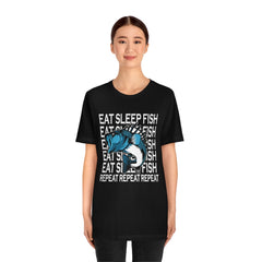 Fishing Repeat Unisex Jersey Short Sleeve Tee