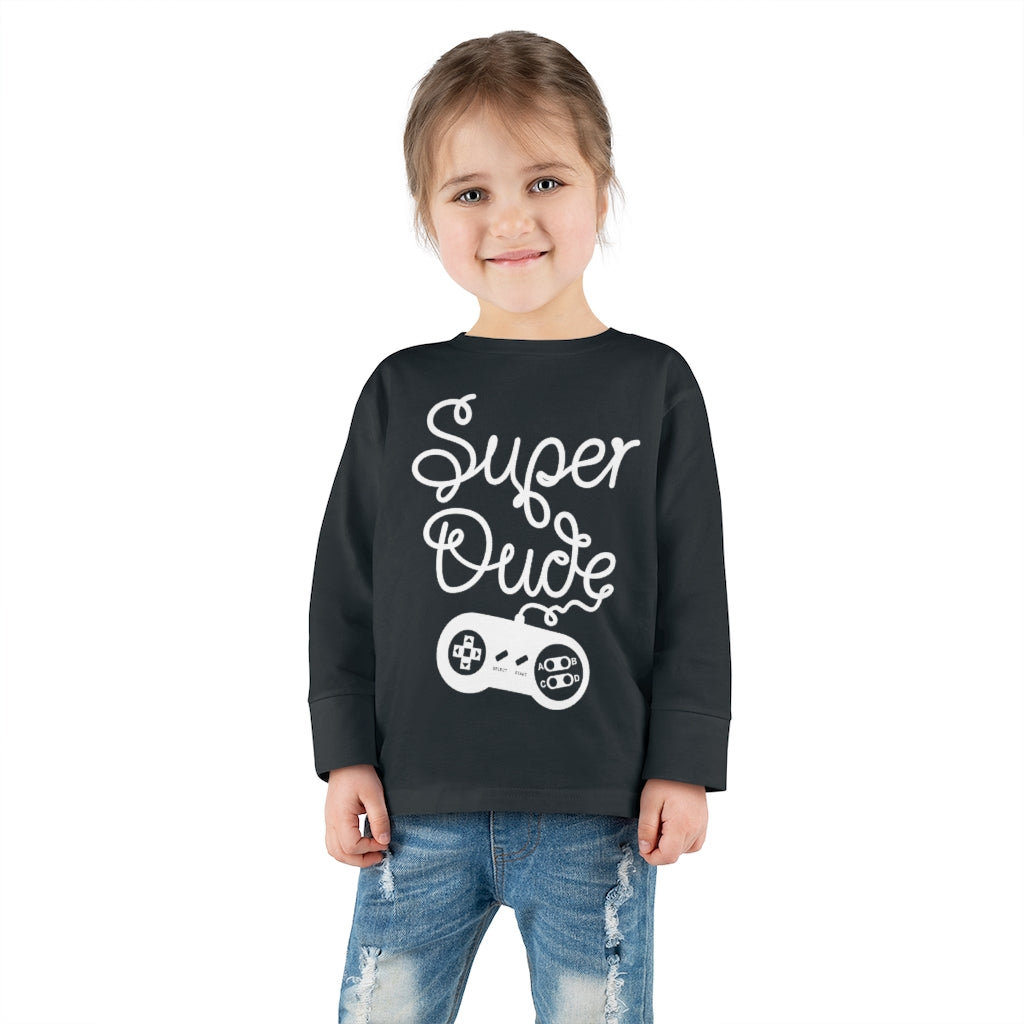 Super Dude Toddler Long Sleeve Tee
