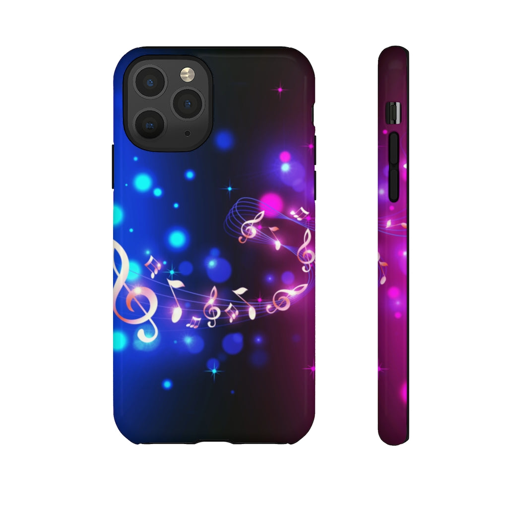 Golden Notes Music iPhone Tough Cases