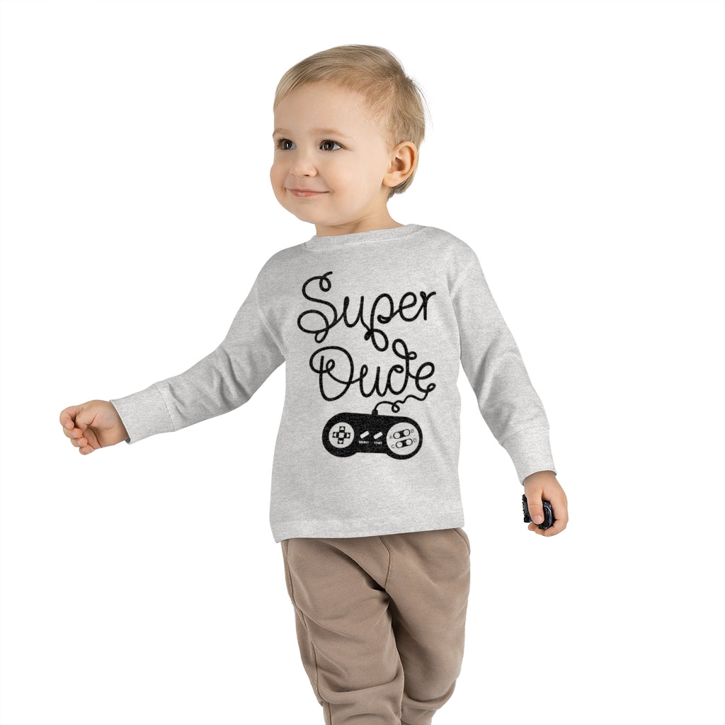 Super Dude Toddler Long Sleeve Tee