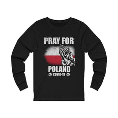 Pray For Poland Unisex Jersey Long Sleeve Tee