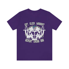 Workout Repeat Unisex Jersey Short Sleeve Tee