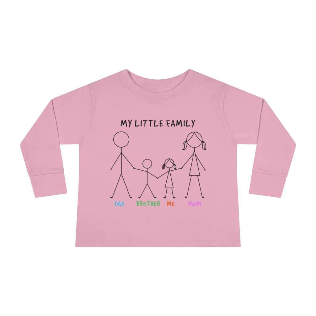 My Little Family Toddler Long Sleeve Tee