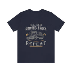 Truck Driving Repeat Unisex Jersey Short Sleeve Tee