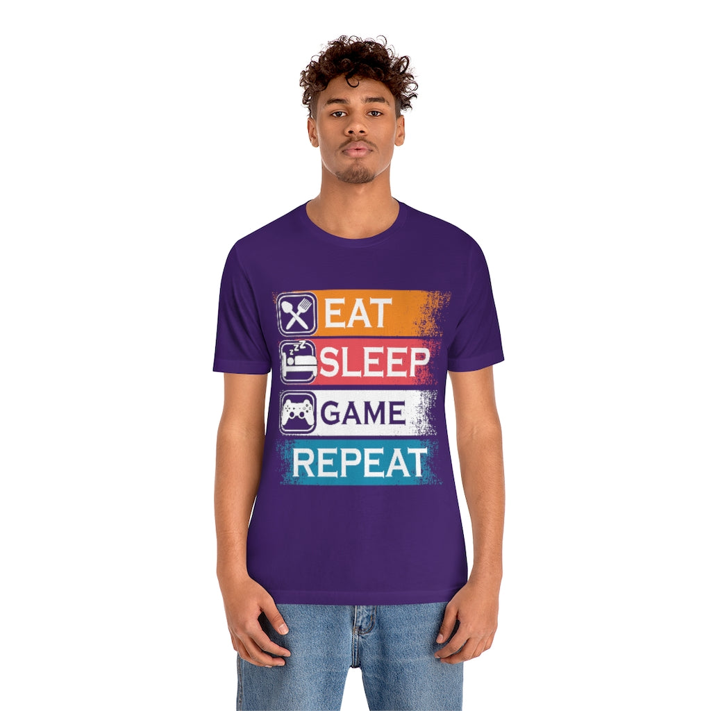Gaming Repeat Unisex Jersey Short Sleeve Tee
