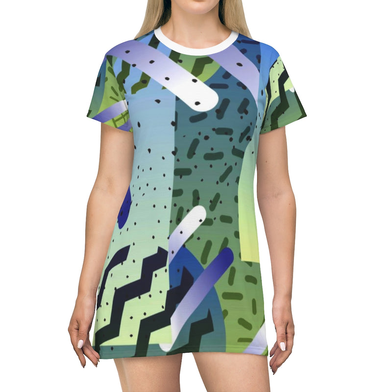 Sprinkles Geometric T-Shirt Dress