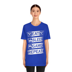 Gaming Repeat Unisex Jersey Short Sleeve Tee