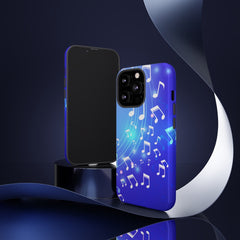 Curving Notes Music iPhone Tough Cases