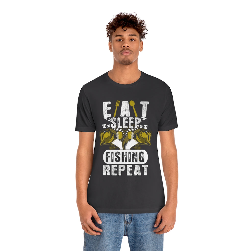 Fishing Repeat Unisex Jersey Short Sleeve Tee
