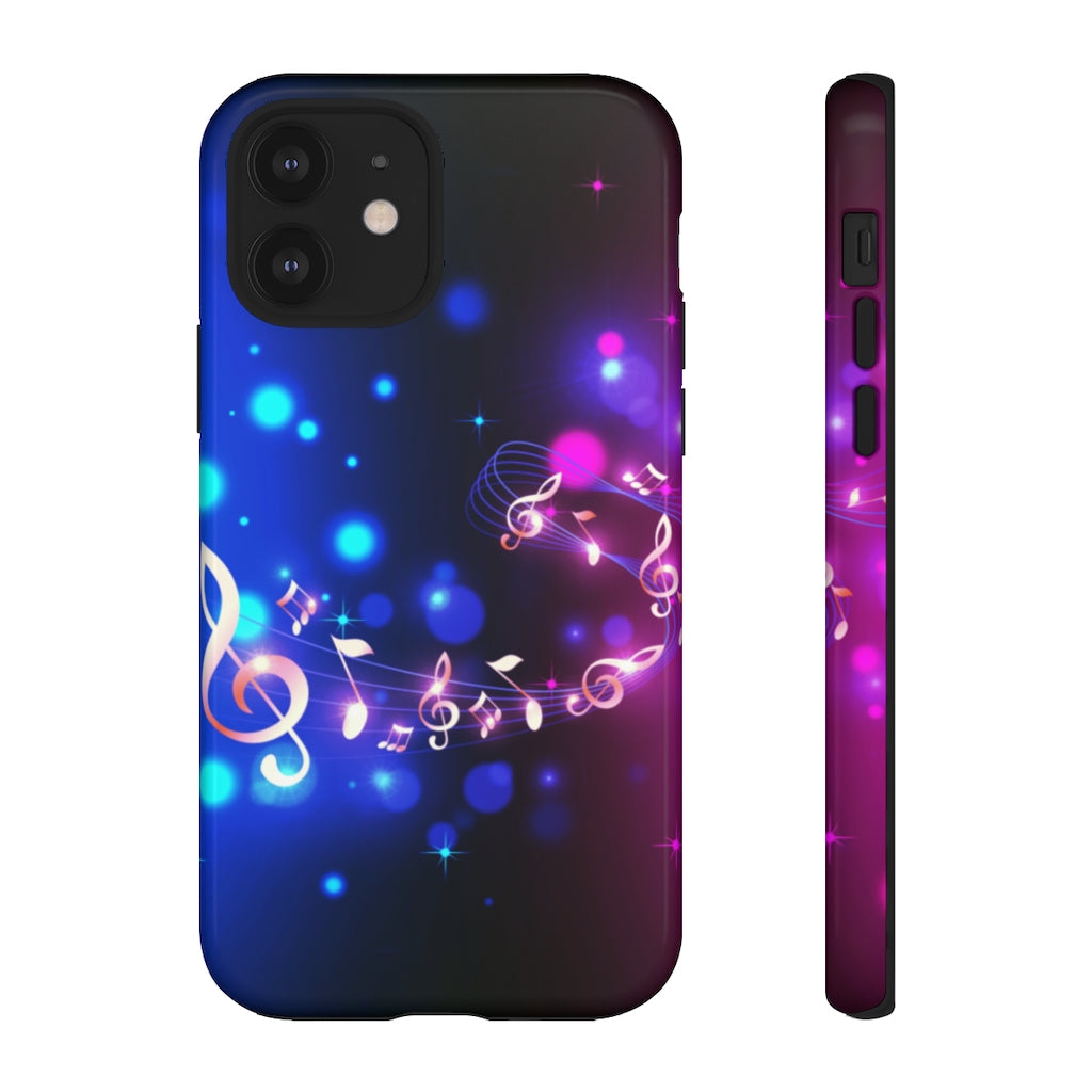 Golden Notes Music iPhone Tough Cases